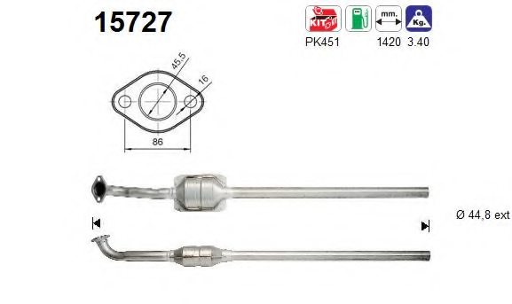 AS 15727 Catalytic Converter